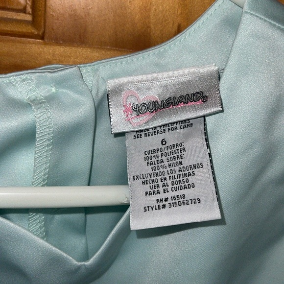 Youngland Light Teal and Pink Summer Dress [Size 6] - Picture 7 of 15